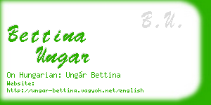 bettina ungar business card